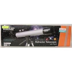 NEW VIVTAR 60X120X REFRACTOR TELESCOPE[E WITH