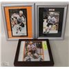 Image 1 : LOT OF 3 FRAMED WAYNE GRETZKY PICTURES