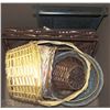 Image 1 : BOX OF WICKER BASKETS