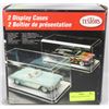 Image 1 : 2 DISPLAY CASES NEW IN BOX