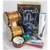 Image 1 : LOT OF INSTRUMENTS SOME VINTAGE BONGOS