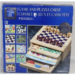 NEW PAVILLION GAME AND PUZZLE CHEST 9 CLASSIC