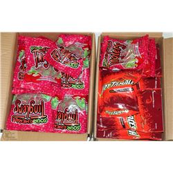 CASE OF HOT TAMALES & CASE OF SOUR CHERRY TINGLERS