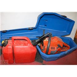 HUSQVARNA 55 RANCHER GAS CHAINSAW WITH GAS TANK