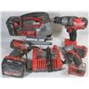 Image 1 : MILWAUKEE M18 JIGSAW, DRILL, 2 IMPACT DRIVERS WITH