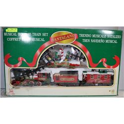 santaland musical holiday train set