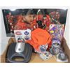 Image 1 : OILERS/FLAMES ITEMS HOT PLATE/PUCKS/SIGNED SHIRT