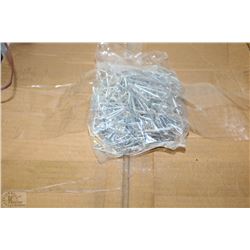 CASE OF MANY BAGS OF INDUSTRIAL PAPER CLIPS