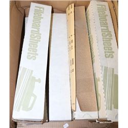 CASE OF SANDING FILE BOARDS INCL SILICON CARBIDE &