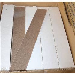 CASE OF SANDING FILE BOARDS INCL ALUMINUM OXIDE &