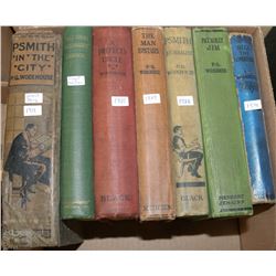 BOX  OF SEVEN VINTAGE BOOKS 1919-1934