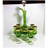 Image 1 : VINTAGE BOHEMIAN GLASS DECANTER SET