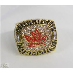 2004 WORLD CUP TEAM CANADA CHAMP RING S.GAGNE