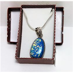 BLUE AUSTRALIAN OPAL PENDANT