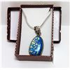 Image 1 : BLUE AUSTRALIAN OPAL PENDANT