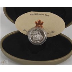 34) RCM 1999 STERLING SILVER PROOF 25 CENT COIN