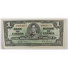 Image 1 : 40) BANK OF CANADA $1 1937 WITH SERIAL NO.