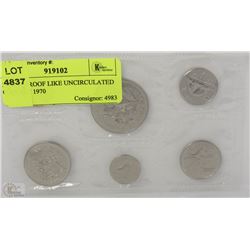 3) RCM PROOF LIKE UNCIRCULATED COIN SET 1970