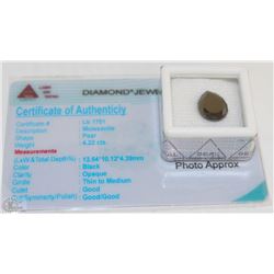 68) MOISSANITE 4.22CT WITH COA