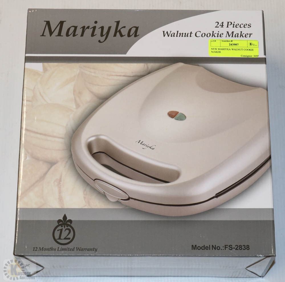 NEW MARIYKA WALNUT COOKIE MAKER