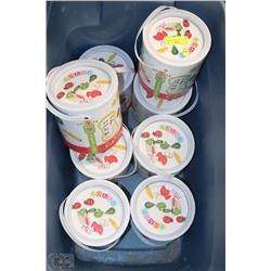 LOT OF 8 NEW WOODEN VEGETABLE TOYS