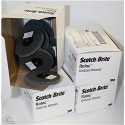 LOT OF 4 CASES OF SCOTCH BRITE UNITIZED WHEELS