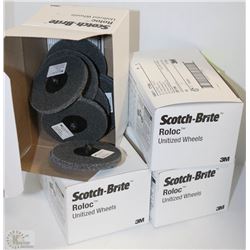 LOT OF 4 CASES OF SCOTCH BRITE UNITIZED WHEELS