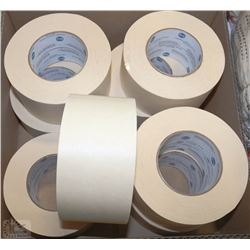 BOX OF 8 ROLLS OF WIDE MASKING TAPE