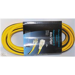 NEW 25' (8M) 12 GAUGE EXTENSION CORD