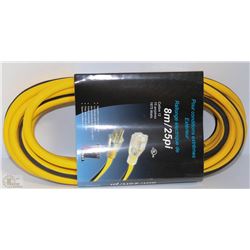 NEW 25' (8M) 12 GAUGE EXTENSION CORD