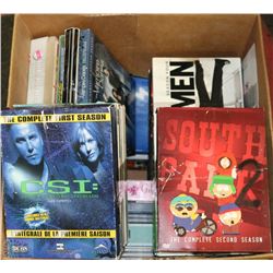 BOX OF ASSORTED DVD TV SERIES