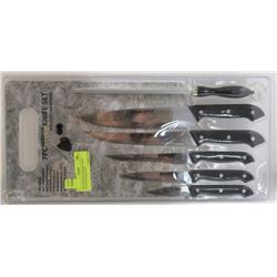 7PC GERMAN KNIFE SET WITH CUTTING BOARD AND
