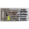 Image 1 : 7PC GERMAN KNIFE SET WITH CUTTING BOARD AND