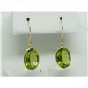 Image 1 : #2-14KT YELLOW GOLD PERIDOT EARRINGS