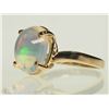 Image 2 : #7-10KT YELLOW GOLD OPAL RING SIZE 6.5