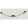 Image 2 : #27-14KT WHITE GOLD SAPPHIRE NECKLACE