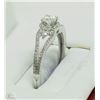 Image 2 : #30-14KT WHITE GOLD DIAMOND RING SIZE 7.5