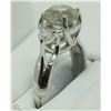 Image 3 : #38-14KT WHITE GOLD YELLOW & WHITE DIAMOND RING