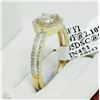Image 3 : #43-14KT YELLOW GOLD DIAMOND RING SIZE 7.5