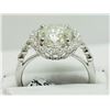 Image 1 : #45-14KT WHITE GOLD DIAMOND & RING SIZE 6.5