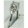 Image 2 : #49-14KT WHITE GOLD DIAMOND RING SIZE 7