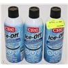 Image 1 : 3 CANS OF CRC ICE-OFF WINDSHIELD SPRAY DE-ICER