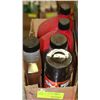 Image 1 : BOX OF AUTOMOTIVE SUPPLIES INCL 10W 30 MOTOR OIL,