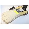 Image 1 : BUNDLE OF 2 LEATHER WINTER WORK GLOVES SIZE L
