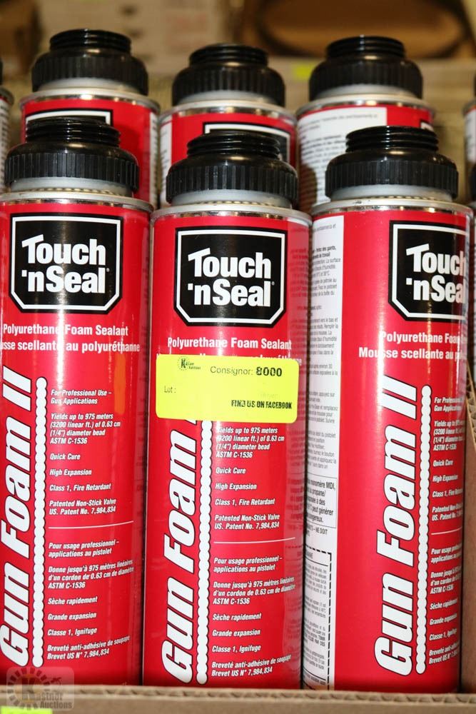 BOX OF 6 TOUCH N SEAL POLYURETHANE FOAM SEALANT