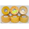 Image 1 : LOT OF 6 DRY VINYL 2"X250' TAPE