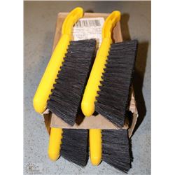 CASE OF 4 RUBBERMAID 8" COUNTER BRUSHES
