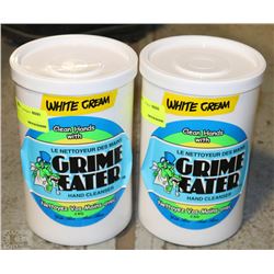 LOT OF 2 WHITE CREAM HAND CLEANSER