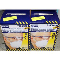 LOT OF 2 CASES OF NORTH DISPOSABLE PARTICULATE