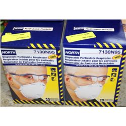 LOT OF 2 CASES OF NORTH DISPOSABLE PARTICULATE